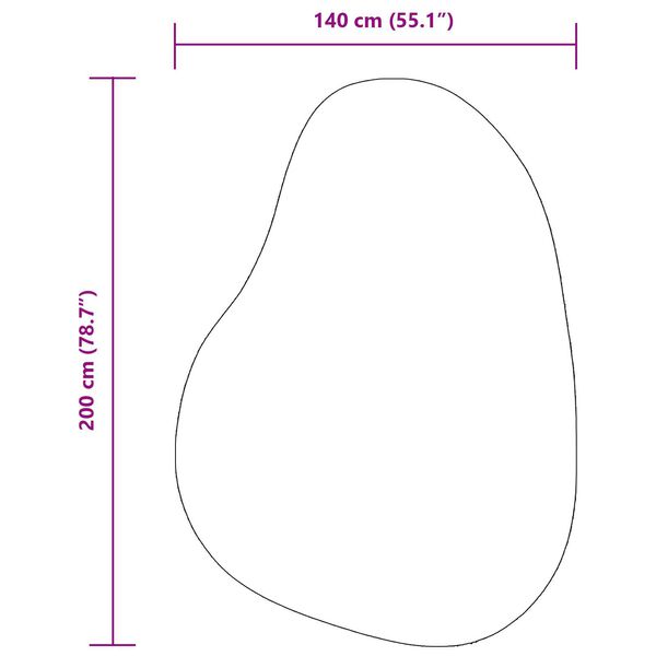 vidaXL Χαλί Ανθρακί 140 x 200 cm Πολυεστέρας