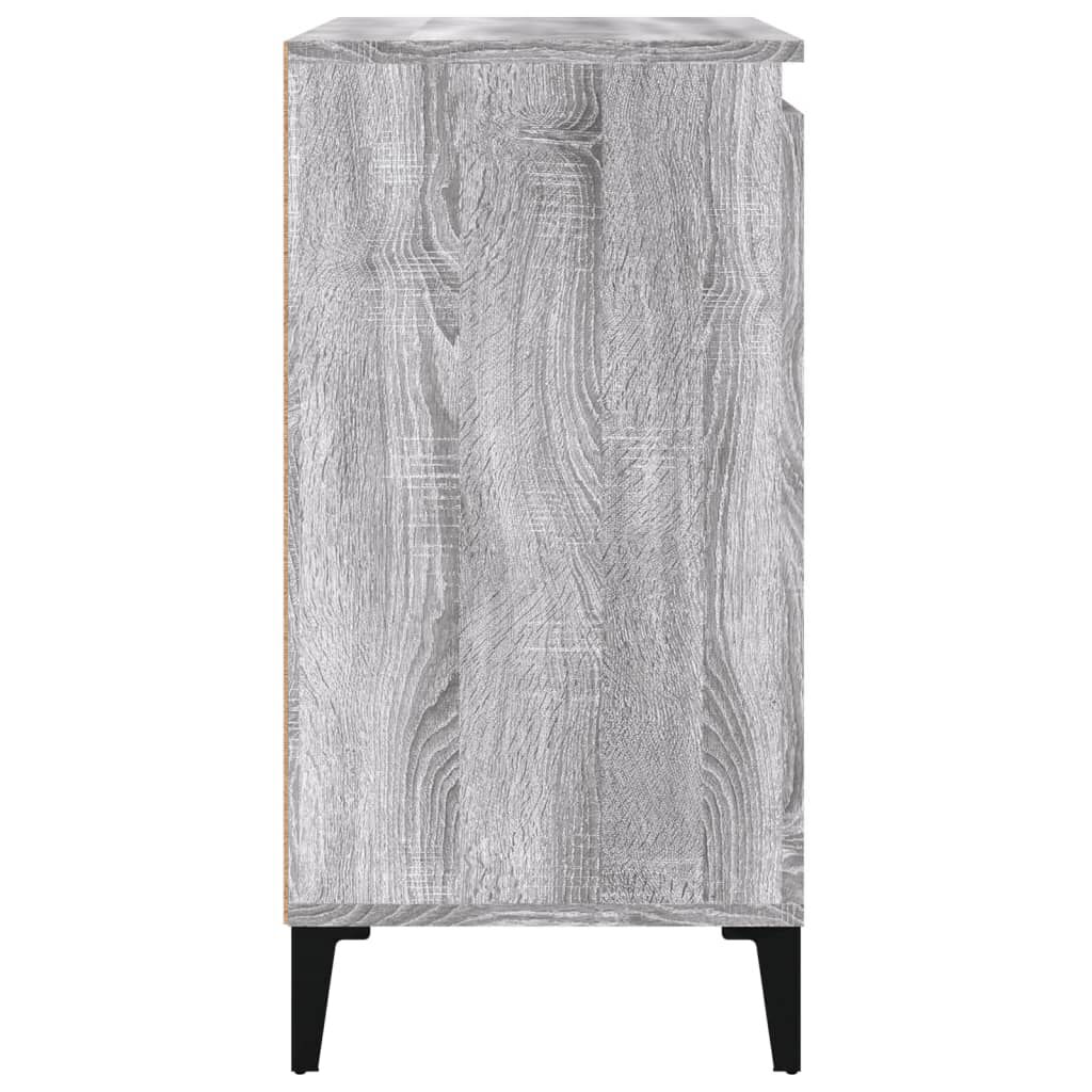 vidaXL Κομοδίνα 2 τεμ. Γκρι Sonoma 40x35x70 εκ. από Επεξεργασμένο Ξύλο