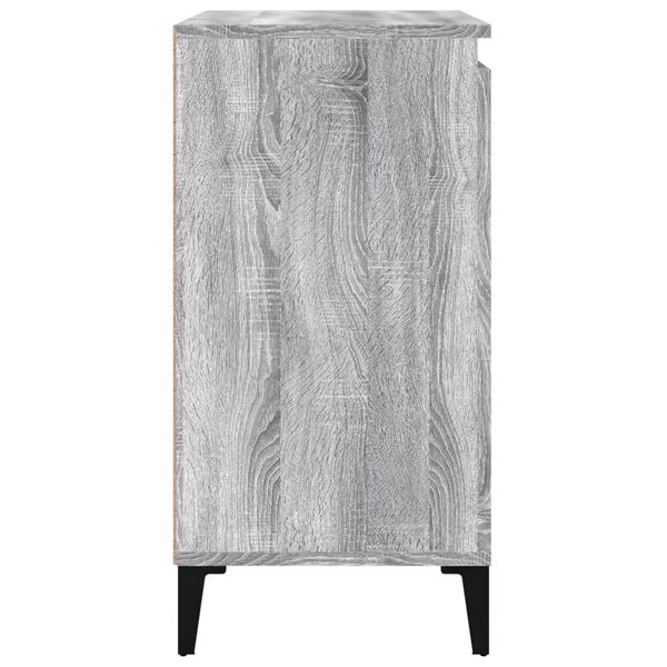 vidaXL Κομοδίνα 2 τεμ. Γκρι Sonoma 40x35x70 εκ. από Επεξεργασμένο Ξύλο