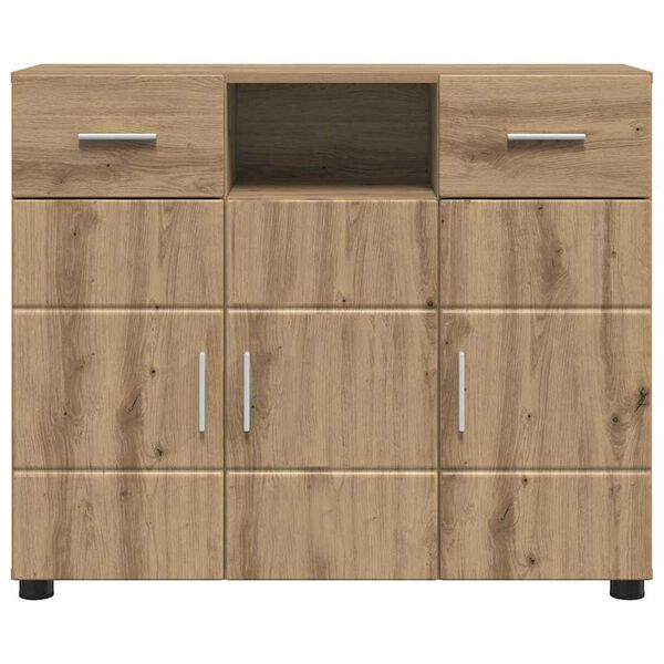 vidaXL Πλαϊνό γραφείο με συρτάρι artisan δρυς 88.5 x 30.5 x 73 εκ