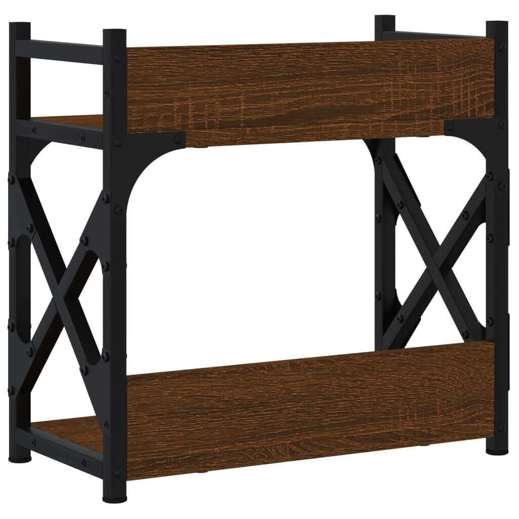 vidaXL Βάση Εκτυπωτή 2 Επιπέδων Καφέ Δρυς 40x20x40 εκ Επεξ. Ξύλο