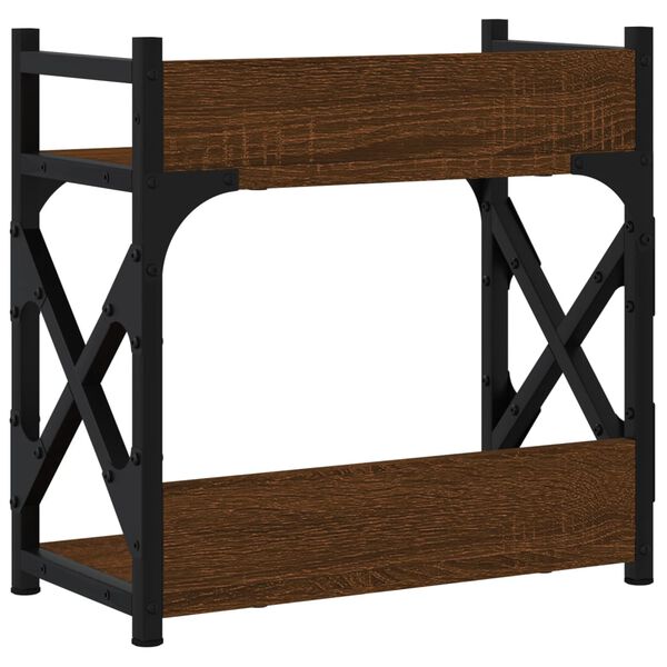 vidaXL Βάση Εκτυπωτή 2 Επιπέδων Καφέ Δρυς 40x20x40 εκ Επεξ. Ξύλο