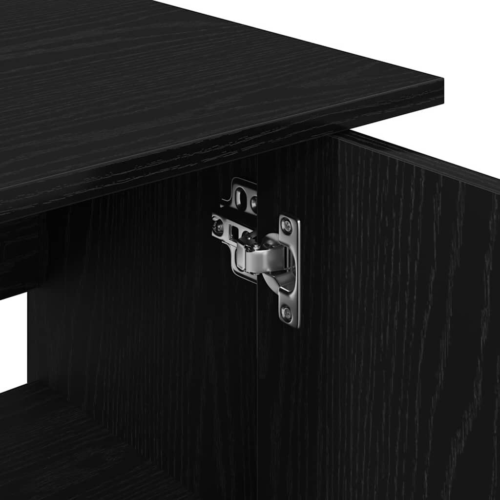 vidaXL Βάση Ενυδρείου Μαύρη Δρυς 81x36x73 εκ. από Επεξεργασμένο Ξύλο