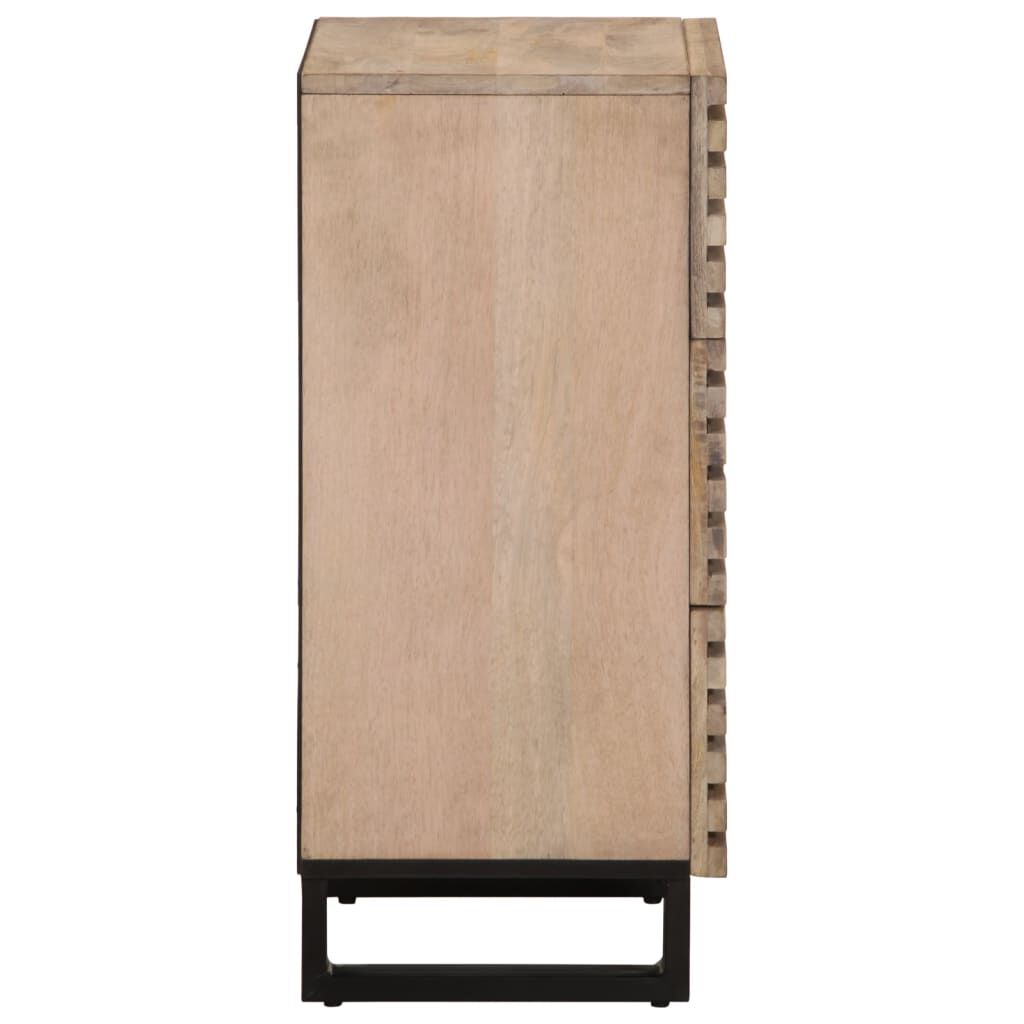 vidaXL Ντουλάπι 40x34x75 εκ. από Μασίφ Ξύλο Μάνγκο