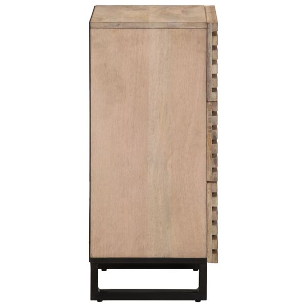 vidaXL Ντουλάπι 40x34x75 εκ. από Μασίφ Ξύλο Μάνγκο