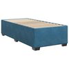 vidaXL Κρεβάτι Boxspring με Στρώμα Μπλε 90x190 εκ. Βελούδινο