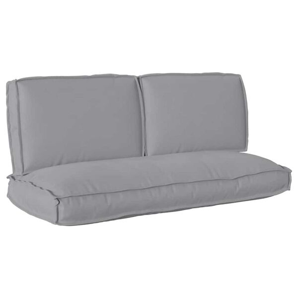 vidaXL Σετ Μαξιλαριών Πάγου 3 pcs Γκρι 120 x 50 x 12 εκ. Ύφασμα Oxford