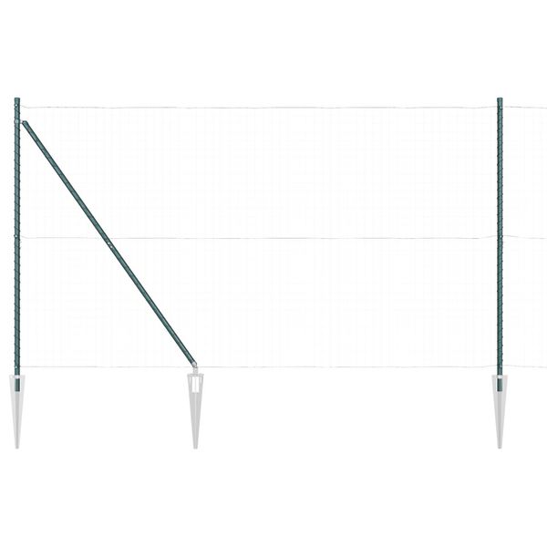 vidaXL Στύλος Περιφράξεων 52 pcs Ασημί 3.2 x 3.2 x 170 εκ Ατσάλι