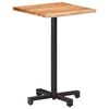 vidaXL Τραπέζι Bistro Live Edge 50x50x75 εκ. από Μασίφ Ξύλο Ακακίας