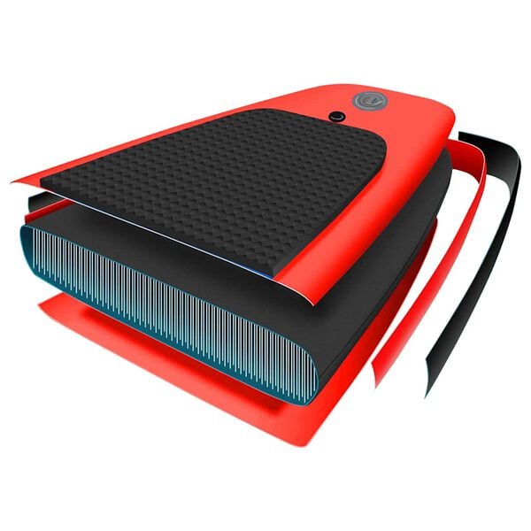 vidaXL Σανίδα SUP Φουσκωτή Σετ Κόκκινη 330 x 76 x 10 εκ.