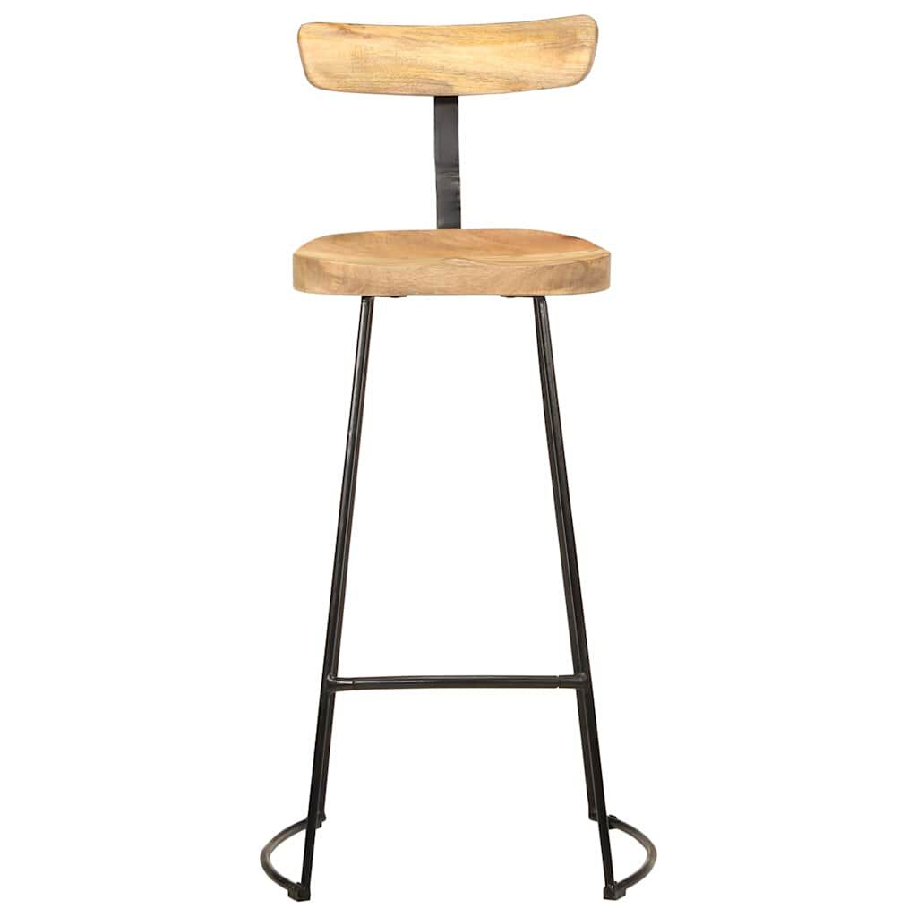 vidaXL Σκαμπό Μπαρ 2 τεμ. 49x43x103 εκ. από Μασίφ Ξύλο Μάνγκο