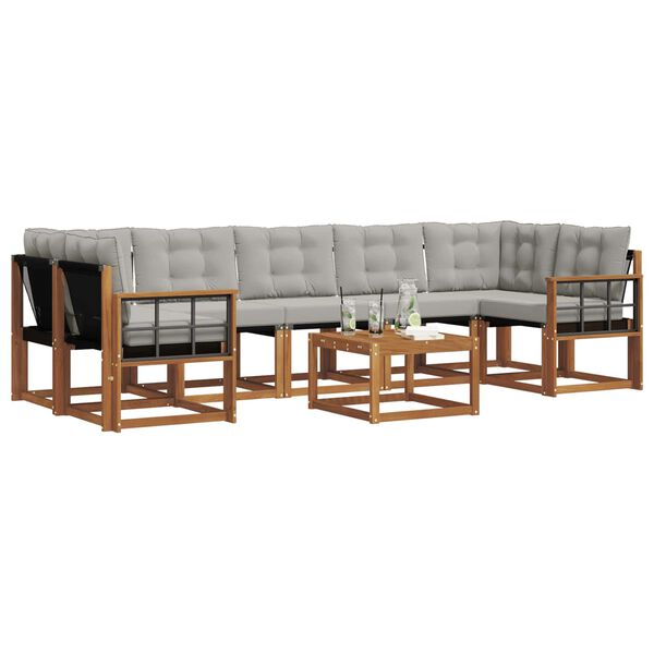 vidaXL &Sigma;&epsilon;&iota;&rho;ά &Kappa;&alpha;&nu;&alpha;&pi;έ &Epsilon;&xi;&omega;&tau;&epsilon;&rho;&iota;&kappa;&omicron;ύ 8 pcs &Phi;&upsilon;&sigma;&iota;&kappa;ό &kappa;&alpha;&iota; &Alpha;&nu;&omicron;&iota;&chi;&tau;ό &Gamma;&kappa;&rho;&iota;