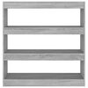 vidaXL Βιβλιοθήκη/Διαχωριστικό Χώρου Γκρι Sonoma 100 x 30 x 103 εκ.