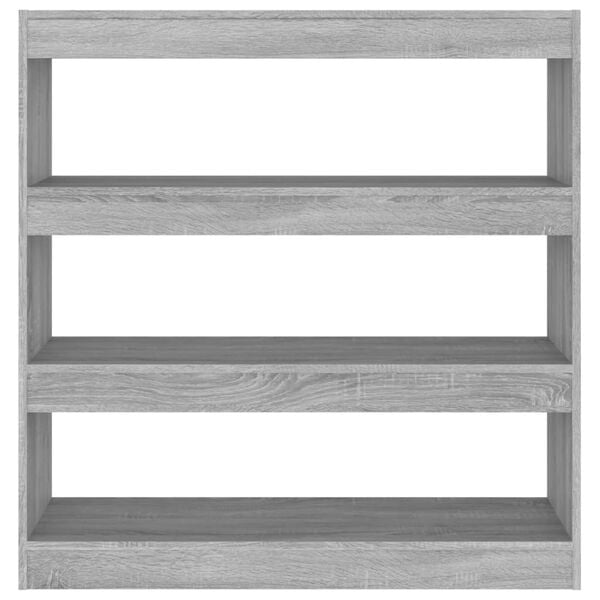 vidaXL Βιβλιοθήκη/Διαχωριστικό Χώρου Γκρι Sonoma 100 x 30 x 103 εκ.