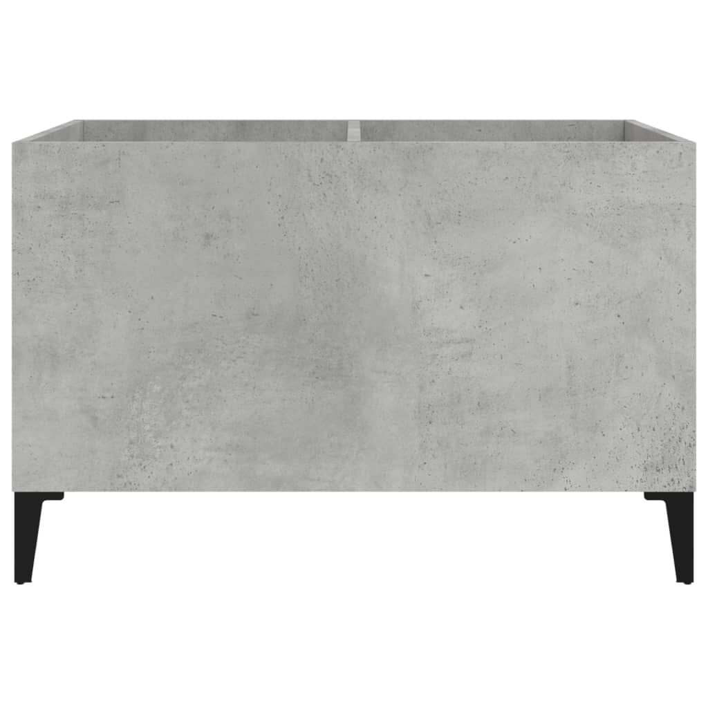 vidaXL Δισκοθήκη Γκρι Σκυροδέματος 74,5x38x48 εκ. Επεξεργασμένο Ξύλο