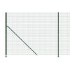 vidaXL Συρματόπλεγμα Περίφραξης Πράσινο 1,8x10 μ. με Βάσεις Φλάντζα