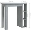 vidaXL Τραπέζι Κονσόλα Γκρι Sonoma 102x50x103,5 εκ. από Επεξεργ. Ξύλο