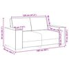 vidaXL Σετ Καναπέ με μαξιλάρι 3 pcs Taupe 220 x 78 x 84 εκ. ύφασμα