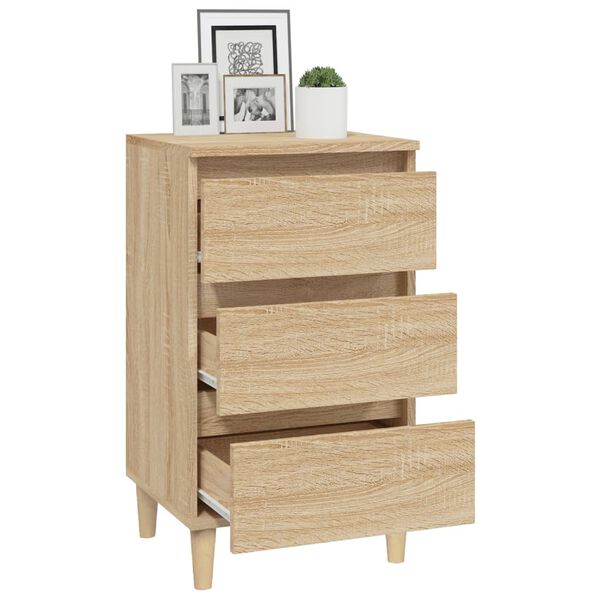 vidaXL Κομοδίνο Sonoma Δρυς 40x35x70 εκ. από Επεξεργασμένο Ξύλο