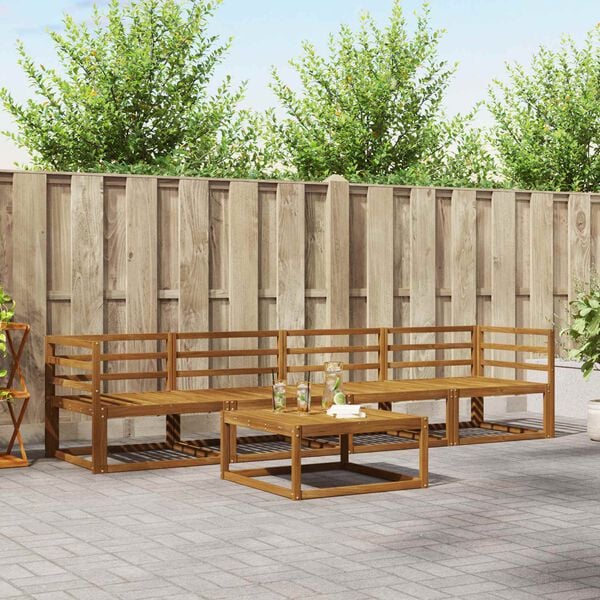 vidaXL &Sigma;&epsilon;&iota;&rho;ά &Kappa;&alpha;&nu;&alpha;&pi;έ &Epsilon;&xi;&omega;&tau;&epsilon;&rho;&iota;&kappa;&omicron;ύ 5 pcs &Phi;&upsilon;&sigma;&iota;&kappa;ό &Sigma;&tau;&epsilon;&rho;&epsilon;ό &Xi;ύ&lambda;&omicron; &Alpha;&kappa;&alpha;&kappa;ί&alpha;&sigmaf;