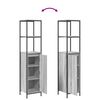vidaXL Σετ Επίπλων Μπάνιου με ράφι 3 pcs Γκρι sonoma 90 x 34.5 x 60 εκ