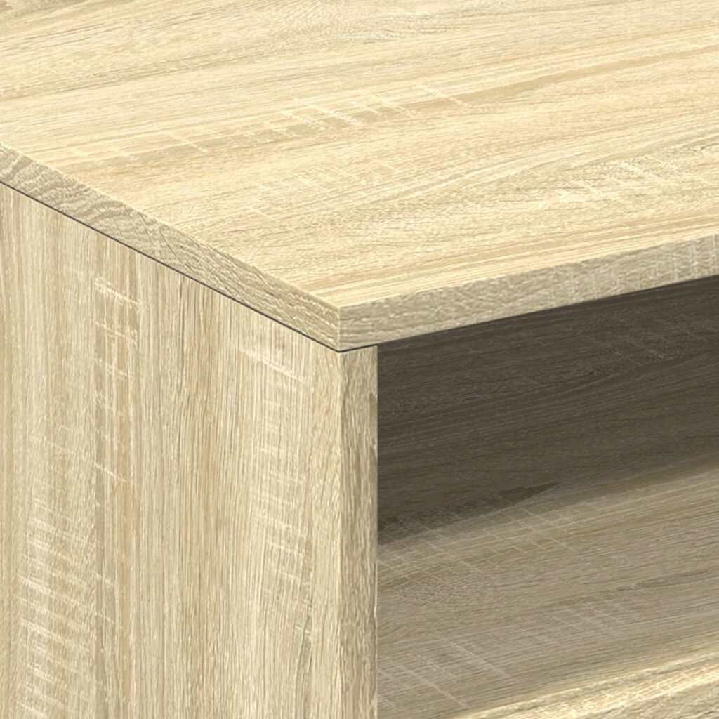 vidaXL Τραπεζάκι Σαλονιού με Φώτα LED Sonoma Δρυς 50x49x40 εκ.