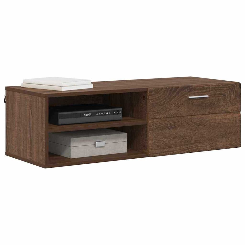 vidaXL Ντουλάπι TV Καφέ δρυς 100.5 x 39 x 30 εκ Επεξεργασμένο ξύλο