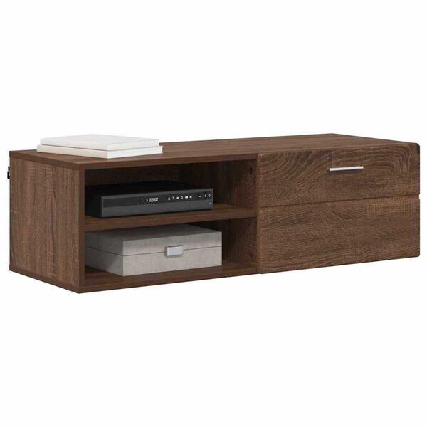 vidaXL Ντουλάπι TV Καφέ δρυς 100.5 x 39 x 30 εκ Επεξεργασμένο ξύλο