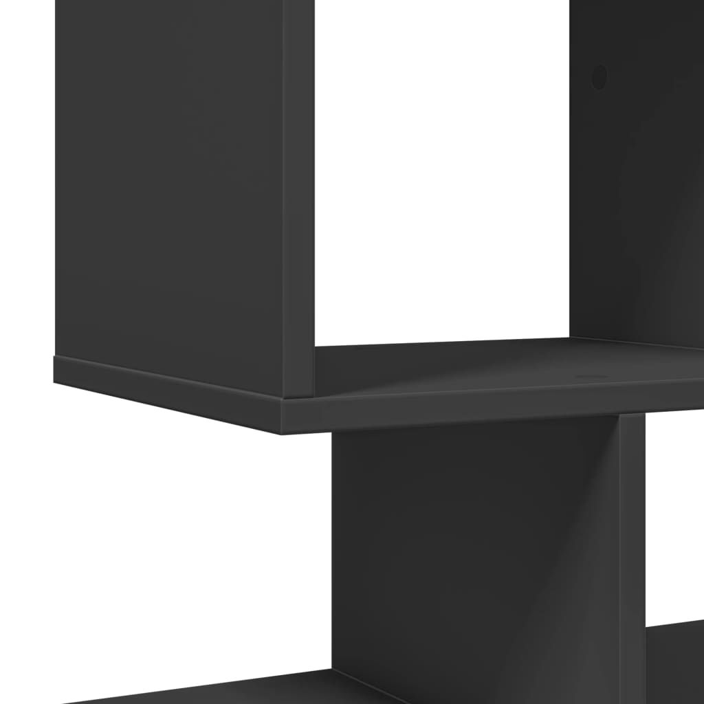 vidaXL Βιβλιοθήκη/Διαχωριστικό Χώρου Μαύρο 92x29x112 εκ. Επεξ. Ξύλο
