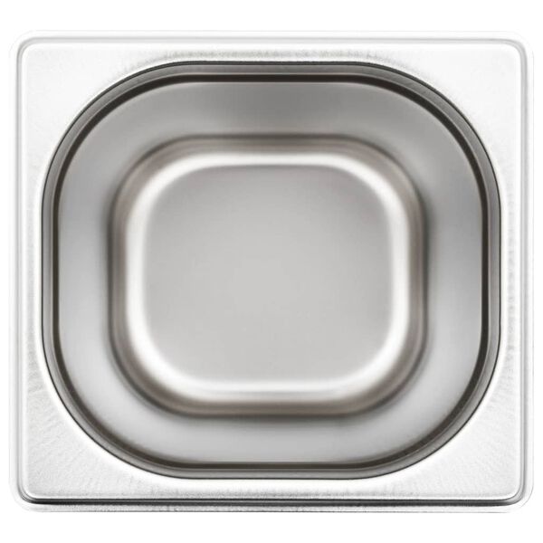 vidaXL Λεκάνες Gastronorm 8 τεμ. GN 1/6 200 χιλ. από Ανοξείδωτο Ατσάλι