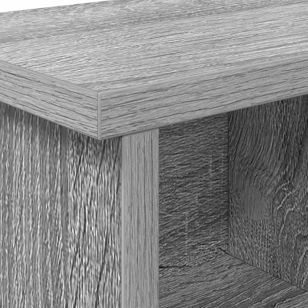 vidaXL Τοίχου Κρεμάστρα Γκρι sonoma 50 x 16 x 26 εκ Επεξεργασμένο ξύλο