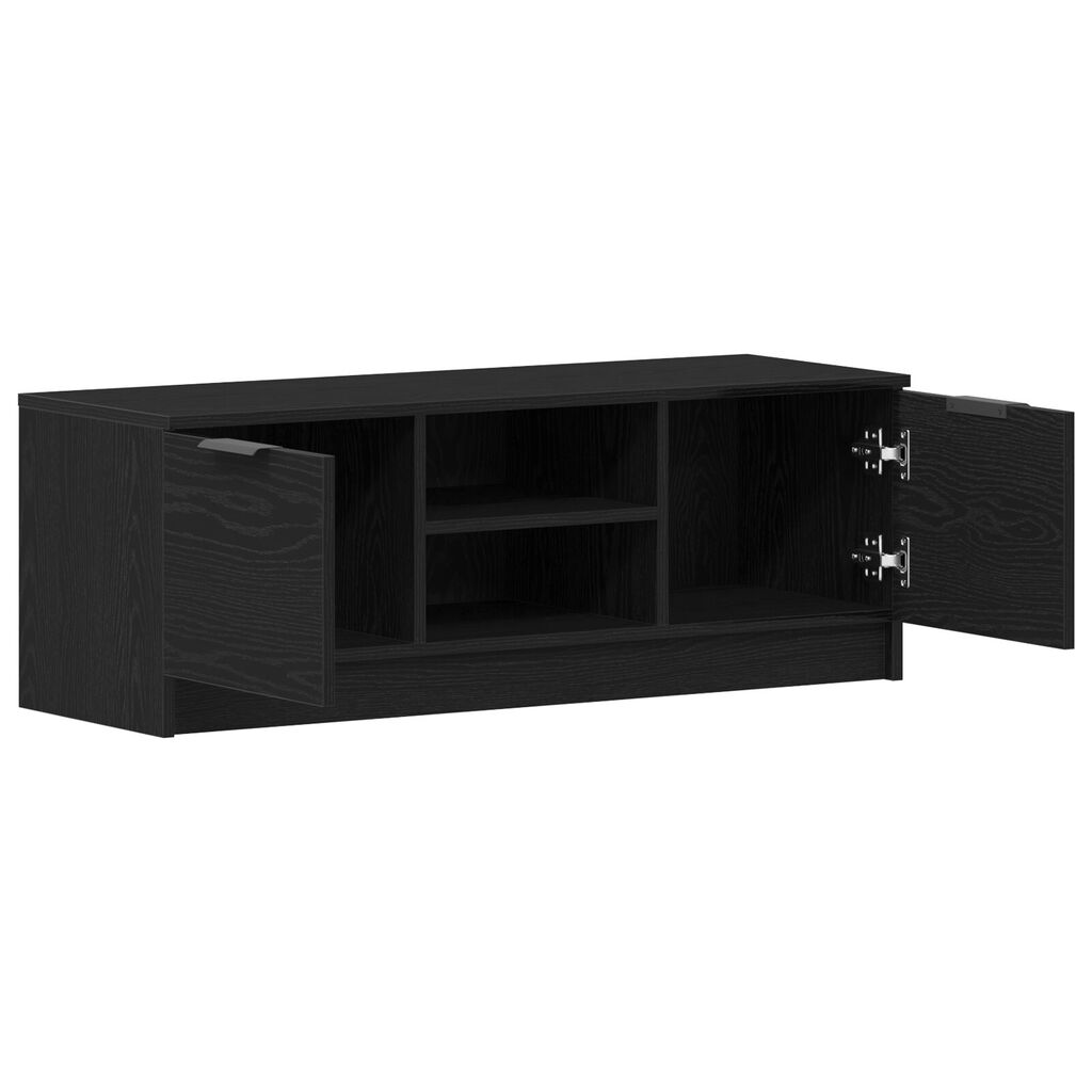 vidaXL Ντουλάπα τηλεόρασης Μαύρο Δρυς 102x35x36,5 εκ Επεξεργασμένο ξύλο