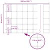 vidaXL Περίφραξη αγρού Γκρι 0.8 x 10 m Ατσάλι