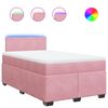 vidaXL &Kappa;&rho;&epsilon;&beta;ά&tau;&iota; Boxspring &mu;&epsilon; &Sigma;&tau;&rho;ώ&mu;&alpha; &Rho;&omicron;&zeta; 120x200 &epsilon;&kappa;. &Beta;&epsilon;&lambda;&omicron;ύ&delta;&iota;&nu;&omicron;