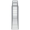 vidaXL Συρματοκιβώτια Τοξωτά 8 τεμ. 300x30x100/120 εκ. Γαλβαν. Ατσάλι
