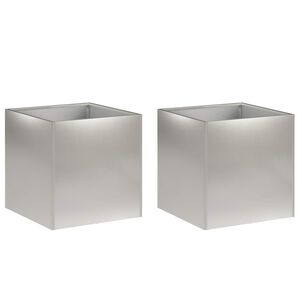 vidaXL &Gamma;&lambda;ά&sigma;&tau;&rho;&alpha; &Kappa;ή&pi;&omicron;&upsilon; 2 &tau;&mu;&chi;. &Alpha;&sigma;&eta;&mu;ί 25 x 25 x 25 cm &Alpha;&nu;&omicron;&xi;&epsilon;ί&delta;&omega;&tau;&omicron; &Alpha;&tau;&sigma;ά&lambda;&iota;