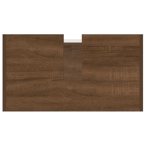 vidaXL Ντουλάπι Μπάνιου Καφέ Δρυς 60x33x60 εκ. Επεξεργασμένο Ξύλο