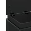 vidaXL Κουτί Αποθήκευσης με Καπάκι Μαύρο 40x40x51,5 εκ. Επεξ. Ξύλο