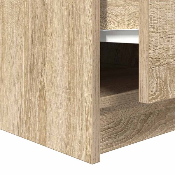 vidaXL Τραπεζάκι σαλονιού με συρτάρια Sonoma Δρυς 70,5x70x40 εκ.
