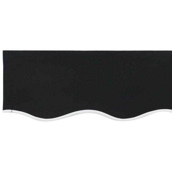 vidaXL Ύφασμα αντικατάστασης τέντας Μαύρο 400 x 200 cm Καραβόπανο