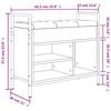 vidaXL Παπουτσοθήκη Καφέ Δρυς 65,5x32x57,5 εκ. από Επεξεργασμένο Ξύλο