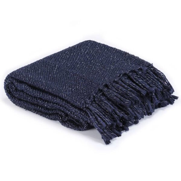 vidaXL Ριχτάρι Ναυτικό Μπλε 220 x 250 εκ. από Λούρεξ