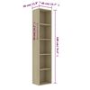 vidaXL Βιβλιοθήκη Χρώμα Sonoma Δρυς 40 x 30 x 189 εκ. Επεξ. Ξύλο