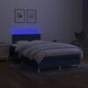 vidaXL &Kappa;&rho;&epsilon;&beta;ά&tau;&iota; Boxspring &mu;&epsilon; &Sigma;&tau;&rho;ώ&mu;&alpha; & LED &Mu;&pi;&lambda;&epsilon; 120x200 &epsilon;&kappa;. &Upsilon;&phi;&alpha;&sigma;&mu;ά&tau;&iota;&nu;&omicron;