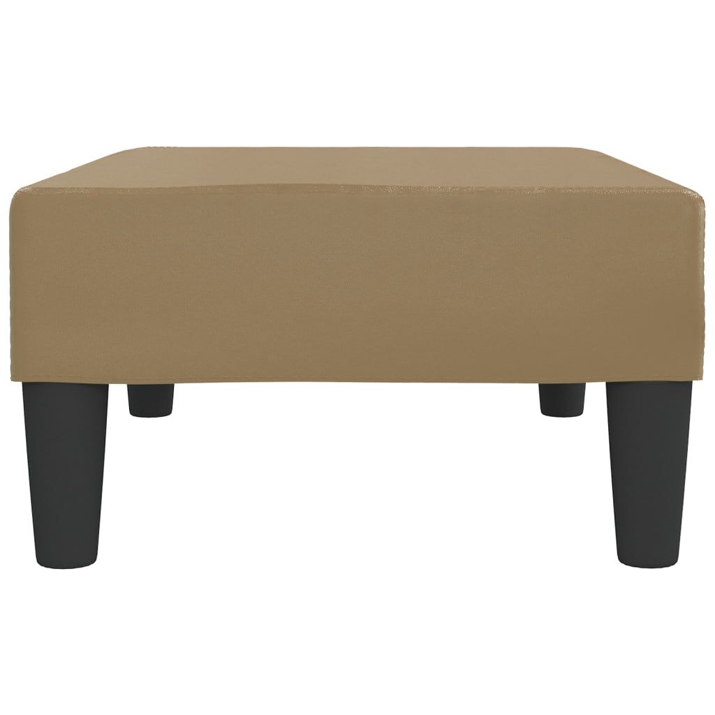 vidaXL Υποπόδιο Καπουτσίνο 78 x 56 x 32 εκ. από Συνθετικό Δέρμα