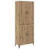 vidaXL Highboard Artisan Oak 69,5 x 34 x 180 &epsilon;&kappa;. &Epsilon;&pi;&epsilon;&xi;&epsilon;&rho;&gamma;&alpha;&sigma;&mu;έ&nu;&omicron; &Xi;ύ&lambda;&omicron;