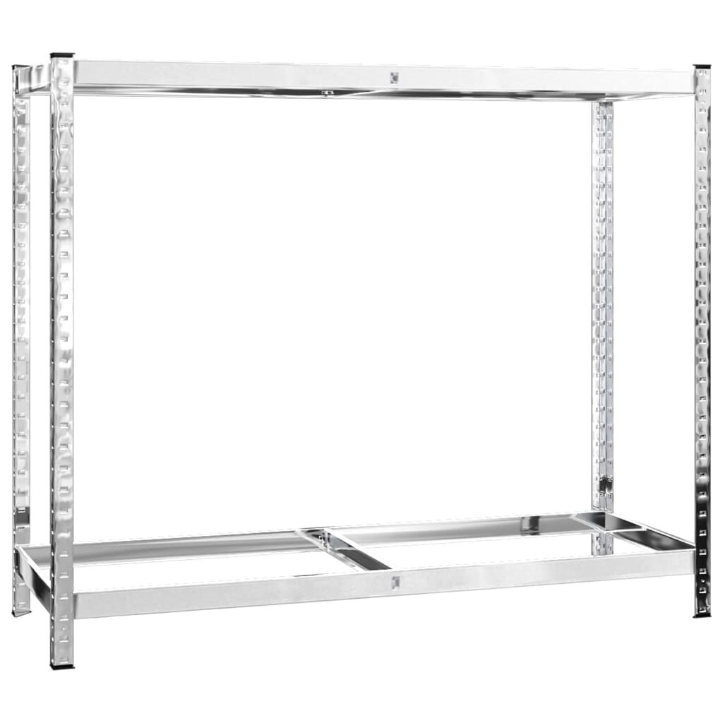 vidaXL Ραφιέρα Ελαστικών 2 Επιπέδων Ασημί 110 x 40 x 110 εκ. Ατσάλι
