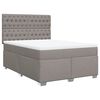 vidaXL &Kappa;&rho;&epsilon;&beta;ά&tau;&iota; Boxspring &mu;&epsilon; &Sigma;&tau;&rho;ώ&mu;&alpha; Taupe 140x190 &epsilon;&kappa;. &Upsilon;&phi;&alpha;&sigma;&mu;ά&tau;&iota;&nu;&omicron;