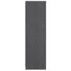 vidaXL Βιβλιοθήκη/Διαχωρ. Χώρου Γκρι 36x33x110 εκ. Μασίφ Ξύλο Πεύκου
