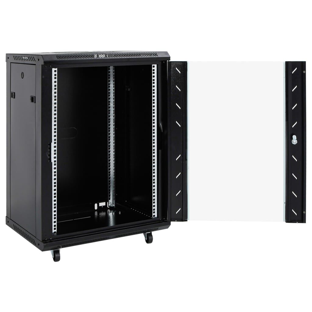 vidaXL Καμπίνα Δικτύου με Περιστ. Πόδια 15U 19" IP20 53x40x80 εκ.